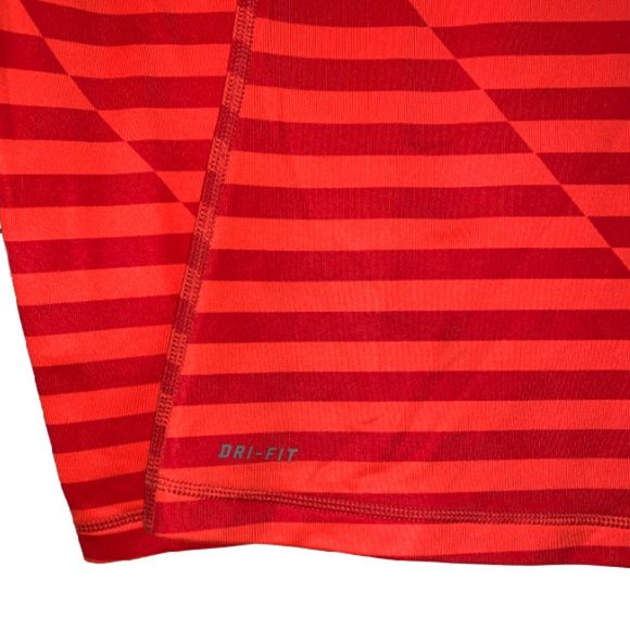 Nike Pro Dri Fit Fitted Long Sleeve Striped Top - Picture 6 of 8